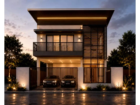 Modern Rustic Villa Luxury Countryside House 3D Model