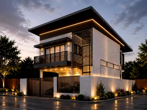 Modern Rustic Villa Luxury Countryside House 3D Model