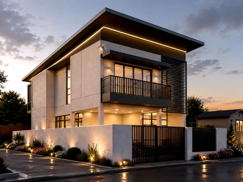 Modern Rustic Villa Luxury Countryside House 3D Model