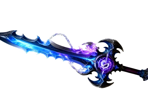 Celestial Riftblade Fantasy Energy Sword 3D Model