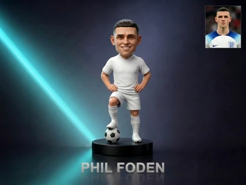 Phil Foden Football Player Figurine 3D Print Model