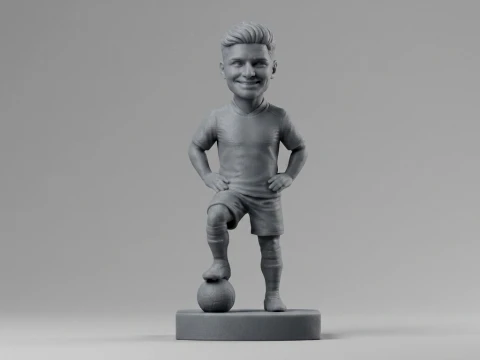 Julin lvarez Football Player Figurine 3D Print Model
