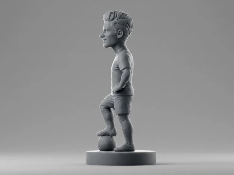 Julin lvarez Football Player Figurine 3D Print Model