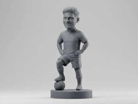 Julin lvarez Football Player Figurine 3D Print Model
