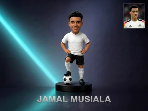Jamal Musiala Football Player Figurine 3D Print Model
