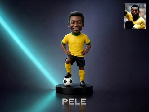 Pel Footballer Figurine 3D Druckmodell