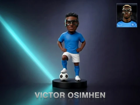 Victor Osimhen Football Player Figurine 3D Print Model