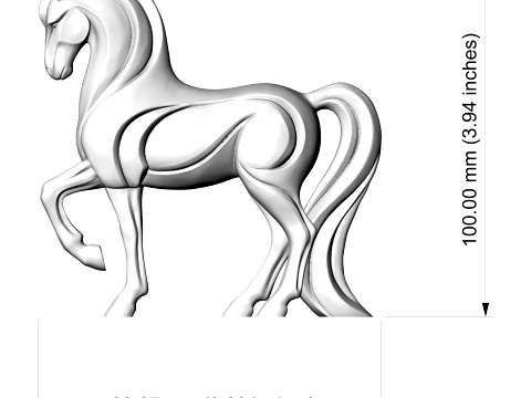 Advertising Horse Figurine 3D Print Model 3D Print Model