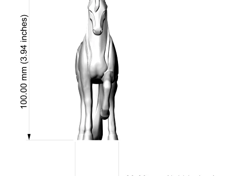 Advertising Horse Figurine 3D Print Model 3D Print Model