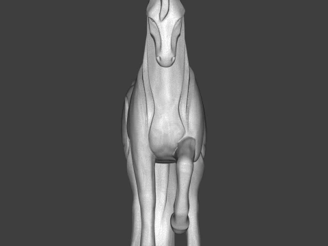 Advertising Horse Figurine 3D Print Model 3D Print Model