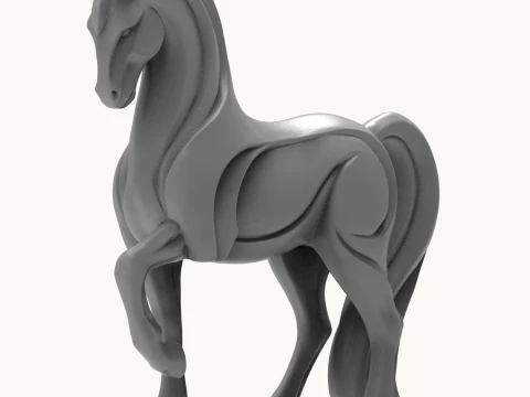 Advertising Horse Figurine 3D Print Model 3D Print Model