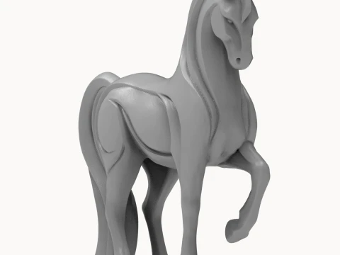 Advertising Horse Figurine 3D Print Model 3D Print Model