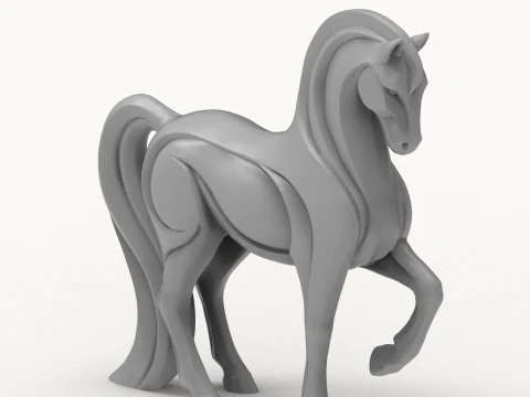 Advertising Horse Figurine 3D Print Model 3D Print Model