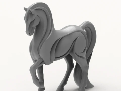 Advertising Horse Figurine 3D Print Model 3D Print Model
