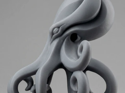 Octopus Figurine 3D Print Model 3D Print Model
