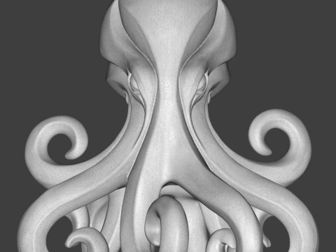 Octopus Figurine 3D Print Model 3D Print Model