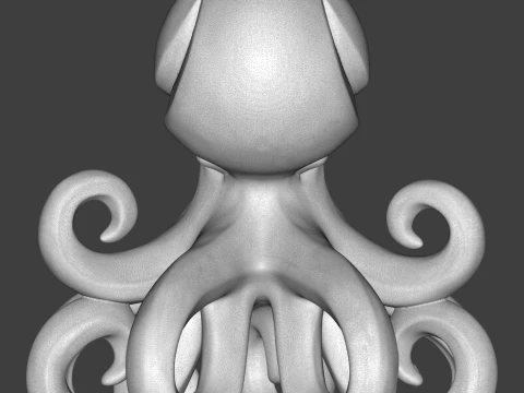 Octopus Figurine 3D Print Model 3D Print Model