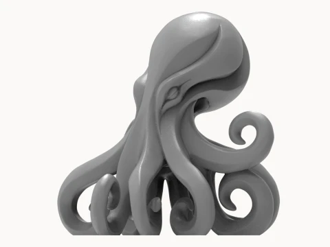 Octopus Figurine 3D Print Model 3D Print Model