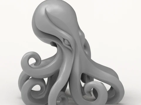 Octopus Figurine 3D Print Model 3D Print Model