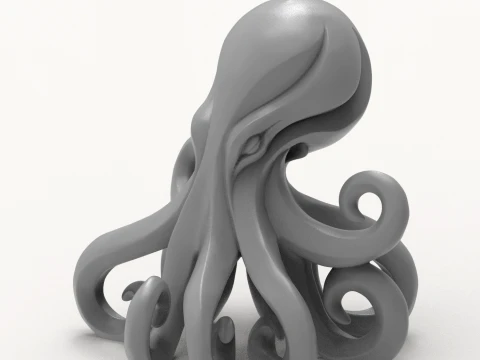 Octopus Figurine 3D Print Model 3D Print Model