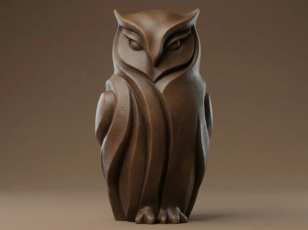 Owl 3D Print Model 3D Print Model .c4d .max .obj .3ds .fbx .stl .blend 