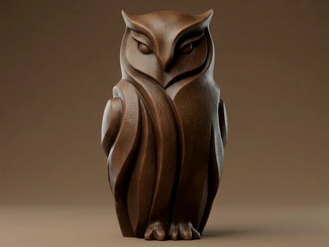 Owl 3D Print Model 3D printmodel
