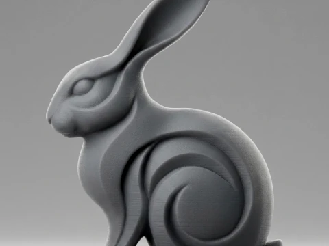 Rabbit 3D Print Model 3D Print Model