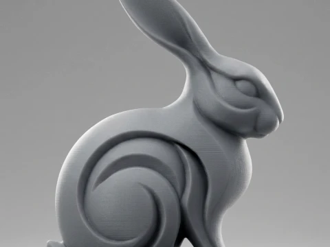 Rabbit 3D Print Model 3D Print Model
