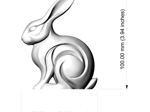 Rabbit 3D Print Model 3D Print Model