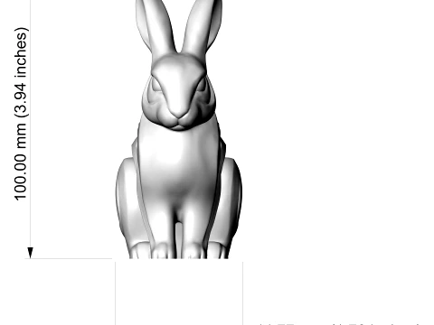 Rabbit 3D Print Model 3D Print Model