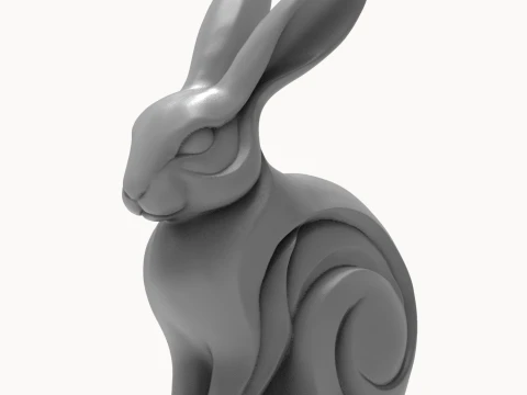 Rabbit 3D Print Model 3D Print Model