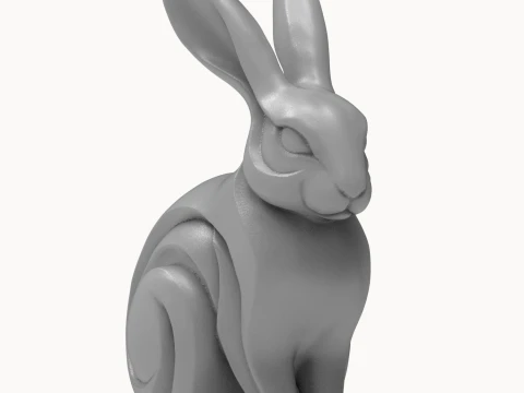Rabbit 3D Print Model 3D Print Model
