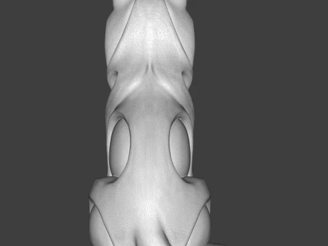 Wolf Figurine 3D Print Model 3D Print Model