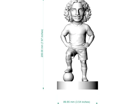 Cucurella Footballer Figurine 3D Print Model