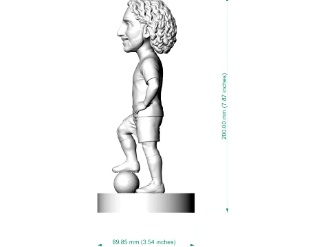 Cucurella Footballer Figurine 3D Print Model