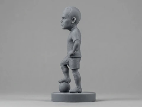 Andrs Iniesta Footballer Figurine 3D Print Model