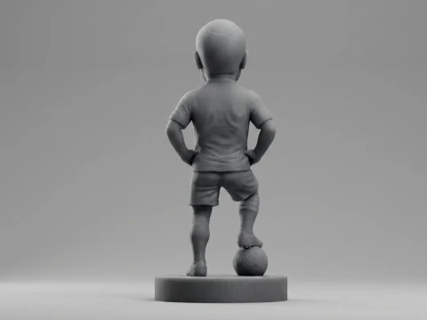 Andrs Iniesta Footballer Figurine 3D Print Model