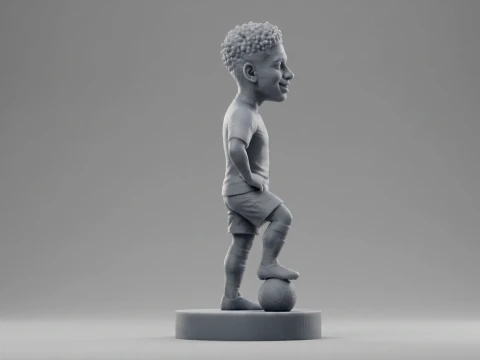 Jude Bellingham Footballer Figurine 3D Print Model