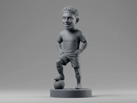 Jude Bellingham Footballer Figurine 3D Print Model