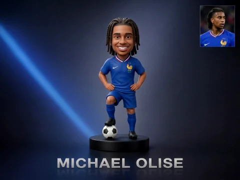 Michael Olise Footballer Figurine Modello di stampa 3D