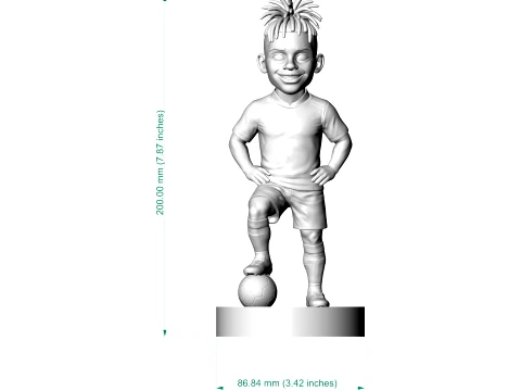 Nico Williams Footballer Figurine 3D Print Model