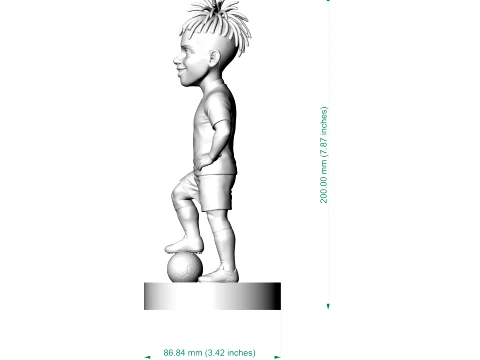 Nico Williams Footballer Figurine 3D Print Model