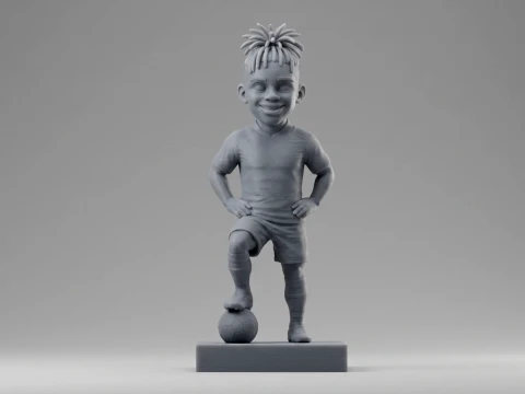 Nico Williams Footballer Figurine 3D Print Model