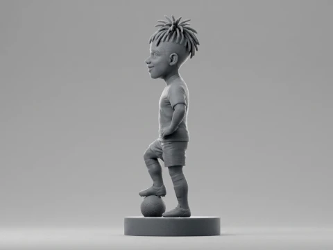 Nico Williams Footballer Figurine 3D Print Model