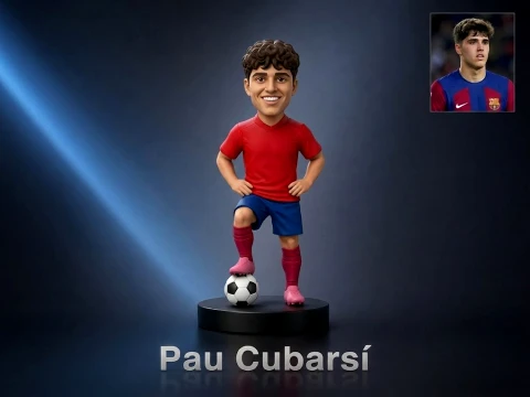 Pau Cubars Footballer Figurine 3D Print Model