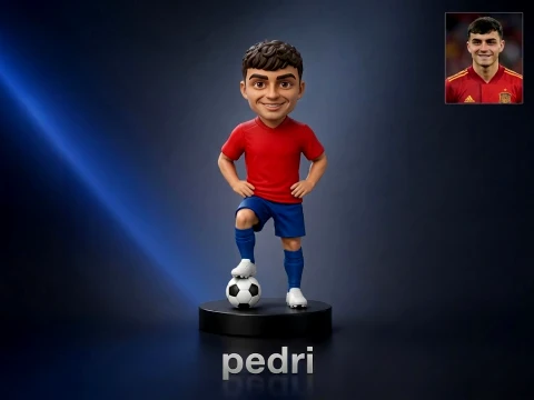 Pedri Footballer Figurine Modello di stampa 3D