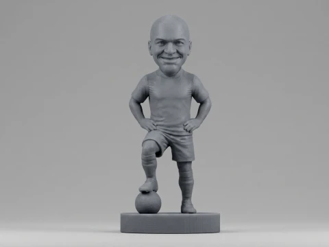 Cafu Footballer Figurine 3D Print Model