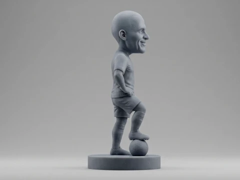 Cafu Footballer Figurine 3D Print Model