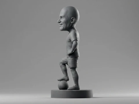 Cafu Footballer Figurine 3D Print Model