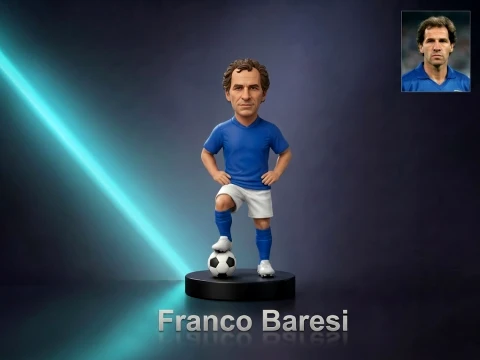 Franco Baresi Footballer Figurine 3D Print Model